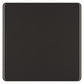 BG FBN94 1 Gang Blank Plate - Screwless Flatplate - Black Nickel