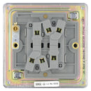 BG FPC42 10AX 2 Gang 2 Way Plate Switch - Screwless Flatplate - Polished Chrome