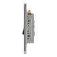 BG FPC43 10AX 3 Gang 2 Way Plate Switch - Screwless Flatplate - Polished Chrome