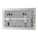 BG FPC22U3G 13A 2 Gang Switched Socket + USB - Screwless Flatplate - Polished Chrome