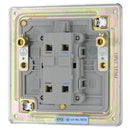 BG FPC31 20A Double Pole Switch with Power Indicator - Screwless Flatplate - Polished Chrome