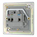 BG FPC29G 5A 1 Gang Unswitched Socket - Screwless Flatplate - Polished Chrome