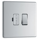 BG FPC50 13A Fused Connection Unit Switched - Screwless Flatplate - Polished Chrome