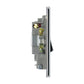 BG FPC53 13A Fused Connection Unit Switched with Power Indicator Flex Outlet - Screwless Flatplate - Polished Chrome