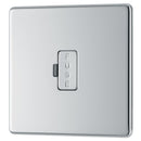 BG FPC54 13A Fused Connection Unit Unswitched - Screwless Flatplate - Polished Chrome