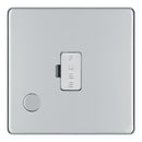 BG FPC55 13A Fused Connection Unit Unswitched Flex Outlet - Screwless Flatplate - Polished Chrome