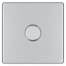 BG FPC81P 400W 1 Gang 2 Way Dimmer - Screwless Flatplate - Polished Chrome