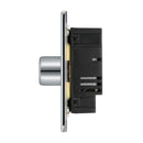 BG FPC84P 400W 4 Gang 2 Way Push Dimmer - Screwless Flatplate - Polished Chrome