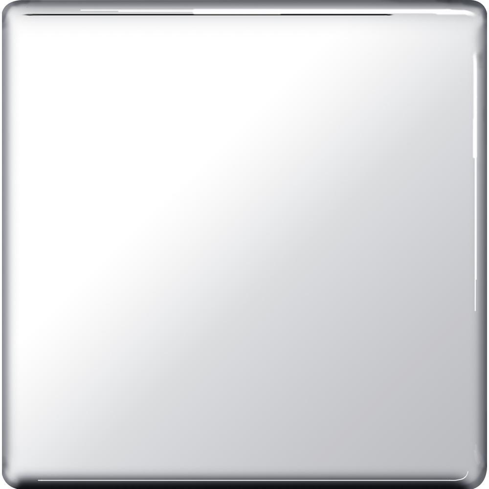 BG FPC94 1 Gang Blank Plate - Screwless Flatplate - Polished Chrome