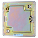 BG FPC94 1 Gang Blank Plate - Screwless Flatplate - Polished Chrome