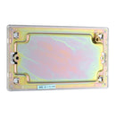 BG FPC95 2 Gang Blank Plate - Screwless Flatplate - Polished Chrome