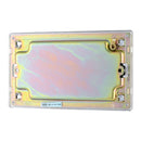 BG FPC95 2 Gang Blank Plate - Screwless Flatplate - Polished Chrome