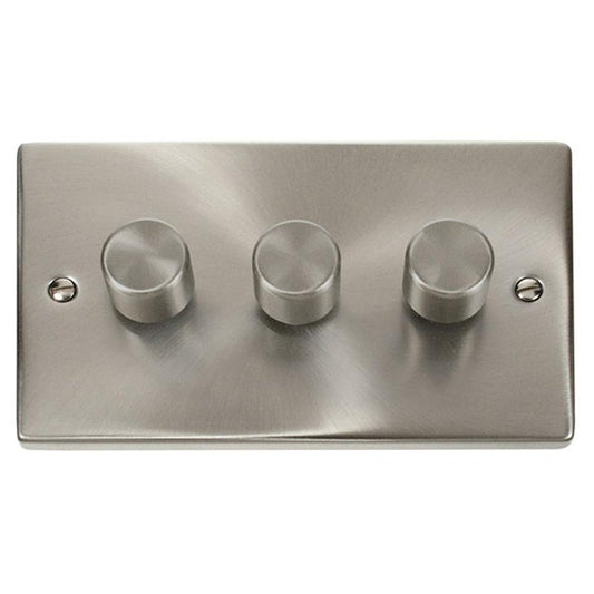 SCOLMORE Deco VPSC153 3 Gang 2 Way 400Va Dimmer Switch
