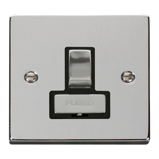 SCOLMORE Deco VPCH751BK 13A Ingot DP Switched Fused Connection Unit - Black