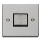 SCOLMORE Deco VPCH520BK 10A Ingot 3 Pole Fan Isolation Plate Switch - Black