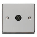 SCOLMORE Deco VPCH065BK Single Coaxial Outlet - Black