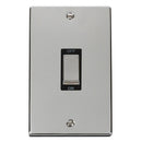 SCOLMORE Deco VPCH502BK 45A Ingot 2 Gang DP Switch - Black