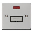 SCOLMORE Deco VPCH753BK 13A Ingot Fused Connection Unit With Neon - Black