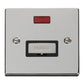 SCOLMORE Deco VPCH753BK 13A Ingot Fused Connection Unit With Neon - Black
