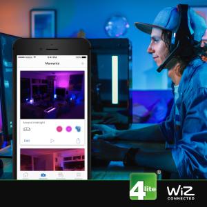 4Lite WIZ Colour Changing Smart Bulb - E27 - 8W