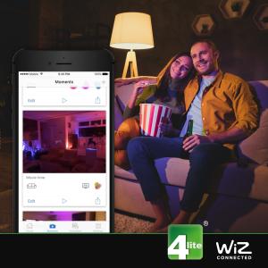 4Lite WIZ Colour Changing Smart Bulb - E27 - 8W