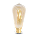 4Lite WIZ ST64 Tunable White Smart Filament Bulb - Amber - B22 - 6.5W