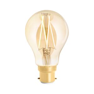 4Lite WIZ A60 Tunable White Smart Filament Bulb - Amber - B22 - 6.5W